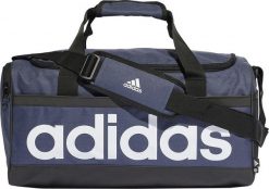Adidas Torba sportowa Essentials Linear Duffel M granatowa (HR5349). Torby sportowe męskie ADIDAS, bez wzorów. Za 118.58 zł.