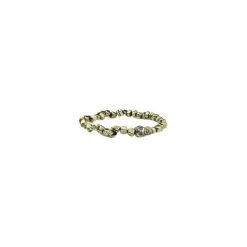 Bransoletka Męska Piryt czaszka. Żółte biżuteria dla mężczyzn Brazi druse jewelry. Za 85.00 zł.