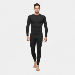 Bielizna termoaktywna męska Alpinus Idre Set. Czarna bielizna termoaktywna męska Alpinus, m, bez wzorów, bez ramiączek. Za 101.00 zł.