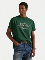 Polo Ralph Lauren T-Shirt 710981142004 Zielony Classic Fit. Zielone koszulki polo męskie Polo Ralph Lauren, m, bez wzorów, z bawełny, bez kołnierzyka, bez ramiączek. Za 439.99 zł.