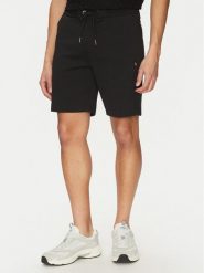 BOSS Szorty sportowe C-Leoni 50537277 Czarny Regular Fit. Czarne szorty sportowe męskie Boss, bez wzorów, z bawełny, sportowe. Za 399.99 zł.