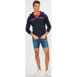 Tommy Hilfiger - Bluza. Szare bluzy z kapturem męskie marki Tommy Hilfiger, l, z nadrukiem, z bawełny, z kapturem. Za 399.90 zł.