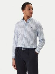 Tommy Hilfiger Koszula MW0MW42441 Błękitny Regular Fit. Niebieskie koszule męskie Tommy Hilfiger, l, bez wzorów, z bawełny, bez kołnierzyka, bez ramiączek. Za 369.99 zł.