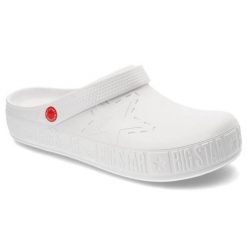 Białe Klapki Big Star Męskie Wodoodporne Buty. Białe klapki i japonki męskie Big Star, z aplikacjami. Za 69.99 zł.