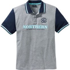 Shirt polo Regular Fit bonprix jasnoszary melanż. Koszulki polo męskie marki bonprix. Za 59.99 zł.