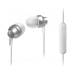 Philips Słuchawki she3855sl, Srebrny. Szare słuchawki douszne marki PHILIPS. W wyprzedaży za 63.00 zł.