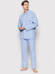 Polo Ralph Lauren Piżama 714514095001 Błękitny Regular Fit. Niebieskie piżamy męskie Polo Ralph Lauren, m, bez wzorów, z bawełny, bez kołnierzyka, bez ramiączek. Za 399.99 zł.