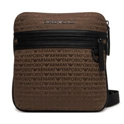 Saszetka Emporio Armani. Brązowe saszetki męskie Emporio Armani, bez wzorów, małe. Za 669.99 zł.