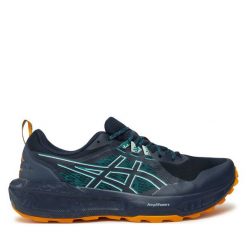 Buty do biegania Asics. Niebieskie buty do biegania męskie Asics, bez wzorów, bez zapięcia, do biegania. Za 379.99 zł.