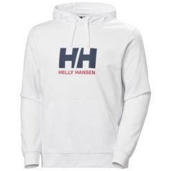 Bluza z kapturem Helly Hansen HH Logo 2.0. Białe bluzy nierozpinane męskie Helly Hansen, m, bez wzorów, z bawełny, klasyczne, bez ramiączek, z kapturem. W wyprzedaży za 278.10 zł.