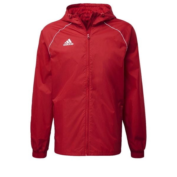 Kurtka treningowa przeciwdeszczowa męska Adidas Core 18. Białe kurtki treningowe męskie ADIDAS, m, bez wzorów, z poliesteru, bez kaptura, do piłki nożnej. Za 99.00 zł.