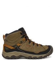 Keen Trekkingi Targhee IV Mid Wp 1030688 Zielony. Zielone buty trekkingowe męskie Keen, bez wzorów, z nubiku, bez zapięcia, trekkingowe. Za 599.99 zł.