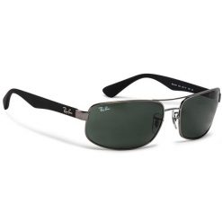 Okulary przeciwsłoneczne Ray-Ban. Czarne okulary przeciwsłoneczne męskie Ray-Ban, bez wzorów. Za 519.99 zł.