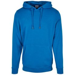 Bluza z kapturem Urban Classics basic terry. Niebieskie bluzy z kapturem męskie Urban Classics, m, bez wzorów, z kapturem. Za 237.00 zł.