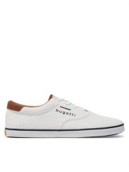 Bugatti Tenisówki 321AFH015000 Biały. Białe trampki męskie Bugatti, bez wzorów, ze skóry, bez zapięcia. Za 179.99 zł.