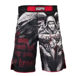 Spodenki do Grapplingu MMA BJJ K1 męskie EXTREME HOBBY EZECHIEL do MMA. Czarne szorty sportowe męskie EXTREME HOBBY, bez wzorów, z poliesteru, sportowe. Za 219.00 zł.