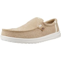 Buty HEY DUDE MIKKA JUTE Beżowy. Brązowe buty trekkingowe męskie SENZA MARCA, bez wzorów, z tkaniny, bez zapięcia, trekkingowe. Za 283.99 zł.