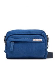Calvin Klein Saszetka Sleek Denim Utility Camera Bag LV04D3432G Niebieski. Niebieskie saszetki męskie Calvin Klein, bez wzorów, z denimu. Za 369.99 zł.