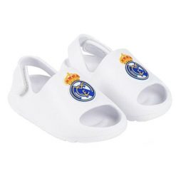 Real Madryt klapki sandały na rzep beach pool flip flops białe. Białe klapki i japonki męskie Real Madrid, bez wzorów. Za 99.00 zł.