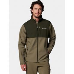 Kurtka Softshellowa Męska Columbia Ascender. Zielone kurtki softshell męskie Columbia, m, bez wzorów, z softshellu, bez kaptura, trekkingowe. Za 439.00 zł.