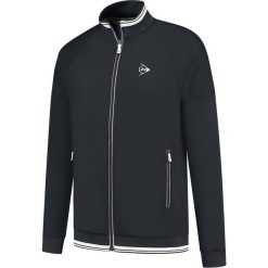 Bluza sportowa męska Dunlop Club Knitted Jacket dresowa. Czarne bluzy bez kaptura męskie Dunlop, m, bez wzorów, z dresówki, sportowe, bez ramiączek, bez kaptura. Za 229.99 zł.