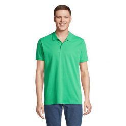 Męska Koszulka Polo Planet. Zielone koszulki polo męskie SOL'S, m, bez wzorów, sportowe, bez kołnierzyka, bez ramiączek. Za 64.99 zł.