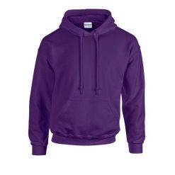 Bluza Z Kapturem Dla Dorosłych Unisex Heavy Blend. Fioletowe bluzy nierozpinane męskie GILDAN, m, bez wzorów, bez ramiączek, z kapturem. Za 73.99 zł.