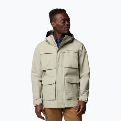 Kurtka ocieplana męska Columbia Landroamer II. Zielone kurtki męskie Columbia, m, bez wzorów, z puchu, sportowe, bez ramiączek, bez kaptura. Za 529.99 zł.