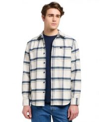 MESKA KOSZULA LEE MERCANTILE SHIRT VINTAGE ECRU JASPE PLAID 112370571. Koszule męskie Lee, s, bez wzorów, bez kołnierzyka, bez ramiączek. Za 189.99 zł.