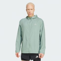 Kurtka Run It. Zielone kurtki męskie ADIDAS, xl, bez wzorów, z materiału, bez ramiączek, bez kaptura. Za 276.60 zł.