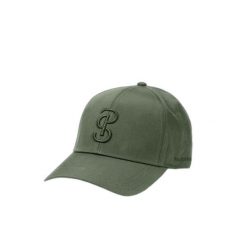 Czapka z daszkiem PS of Sweden Electra. Zielone czapki męskie PS OF SWEDEN, bez wzorów, eleganckie. Za 171.00 zł.