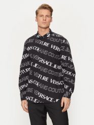 Versace Jeans Couture Koszula 76GAL2R0 Czarny Regular Fit. Czarne koszule męskie Versace Jeans Couture, m, bez wzorów, z jeansu, bez kołnierzyka, bez ramiączek. Za 1,599.00 zł.
