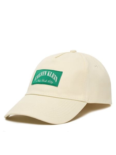 Calvin Klein Czapka z daszkiem Heritage Crest Patch Cap LV04D5103G Beżowy. Brązowe czapki męskie Calvin Klein, bez wzorów, z bawełny. Za 169.99 zł.