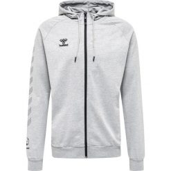 Bawełniana bluza z kapturem zapinana na zamek Hummel Move Grid. Szare bluzy rozpinane męskie HUMMEL, l, bez wzorów, z bawełny, sportowe, bez ramiączek, z kapturem. W wyprzedaży za 262.00 zł.