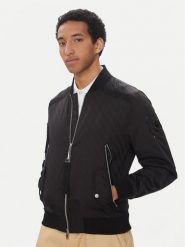 Moose Knuckles Kurtka bomber Courville M14MB003H Czarny Regular Fit. Czarne kurtki męskie Moose Knuckles, m, bez wzorów, z syntetyku, bez ramiączek, bez kaptura. Za 1,539.00 zł.