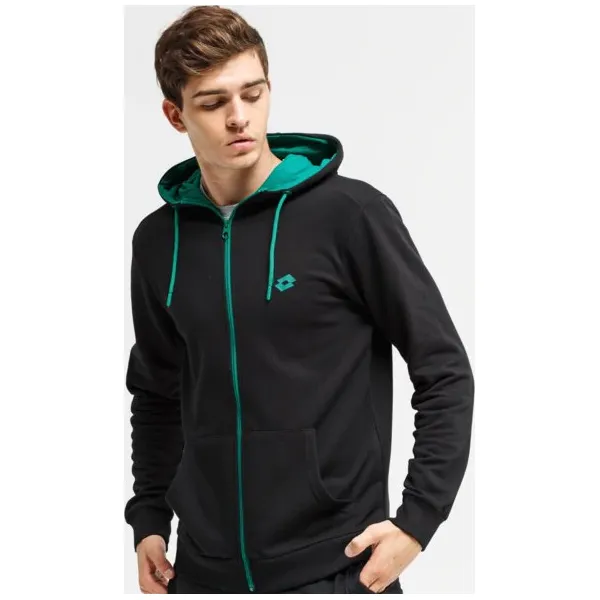 Lotto Bluza Rozpinana Z Kapturem Storno , czarny, rozmiar L. Czarne bluzy rozpinane męskie Lotto, l, bez wzorów, z bawełny, z kapturem. W wyprzedaży za 79.99 zł.
