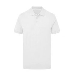 Męska Koszulka Polo Signature Stretch Bez Metki. Białe koszulki polo męskie SG, m, bez wzorów, bez kołnierzyka, bez ramiączek. Za 90.99 zł.