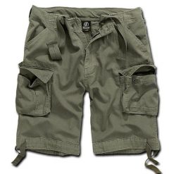 Szorty bushcraft męskie Brandit Urban Legend Vintage Olive. Zielone szorty sportowe męskie Brandit, bez wzorów, vintage. Za 230.50 zł.