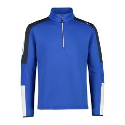 Bluza męska techniczna CMP 31E0447. Niebieskie bluzy nierozpinane męskie CMP, m, bez wzorów, sportowe, bez ramiączek, bez kaptura. W wyprzedaży za 209.99 zł.
