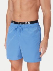 Tommy Hilfiger Szorty kąpielowe UM0UM03489 Niebieski Regular Fit. Niebieskie kąpielówki męskie Tommy Hilfiger, bez wzorów, z syntetyku. Za 179.99 zł.