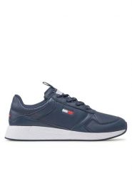 Tommy Jeans Sneakersy Flexi Runner Ess EM0EM01080 Granatowy. Niebieskie buty sportowe na co dzień męskie Tommy Jeans, m, bez wzorów, z jeansu, bez ramiączek, bez kaptura. Za 519.99 zł.