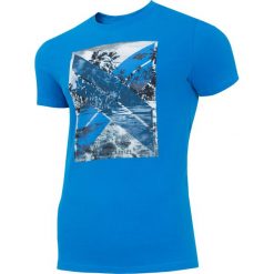 T-shirt męski TSM025A - denim. T-shirty męskie marki 4f. W wyprzedaży za 44.99 zł.