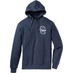 Bluza z kapturem Regular Fit bonprix niebieski melanż. Bluzy z kapturem męskie marki bonprix. Za 44.99 zł.