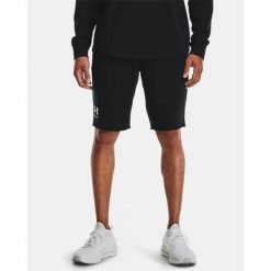 Spodenki sportowe męskie Under Armour Rival Terry Shor. Czarne szorty sportowe męskie Under Armour, bez wzorów, sportowe. Za 122.20 zł.