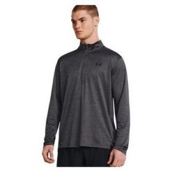Bluza męska Under Armour Tech Vent 1/2 Zip. Czarne bluzy nierozpinane męskie Under Armour, l, bez wzorów, sportowe, bez ramiączek, bez kaptura. Za 169.99 zł.