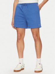 Tommy Jeans Szorty sportowe Flag Beach DM0DM21931 Niebieski Regular Fit. Niebieskie szorty sportowe męskie Tommy Jeans, bez wzorów, z bawełny, sportowe. Za 119.99 zł.