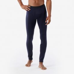 Legginsy trekkingowe męskie Forclaz MT900 merino. Niebieskie legginsy męskie SIMOND, l, bez wzorów, z elastanu, trekkingowe. Za 229.99 zł.