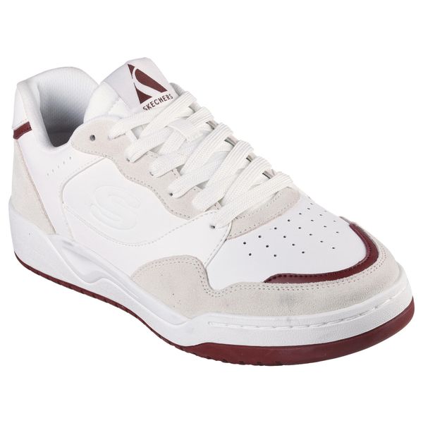 Buty sportowe Sneakersy męskie, Skechers Koopa-Volley Low Lifestyle. Białe buty sportowe na co dzień męskie Skechers, m, bez wzorów, ze skóry, casualowe, bez ramiączek, bez kaptura, trekkingowe. Za 249.99 zł.