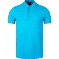 Koszulka Polo męska BOSS Paule 4 Turquoise/Aqua bawełniana slim fit turkusowa. Niebieskie koszulki polo męskie Boss, m, bez wzorów, z bawełny, sportowe, bez kołnierzyka, bez ramiączek. Za 309.00 zł.