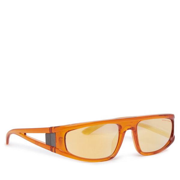 Okulary przeciwsłoneczne Armani Exchange. Brązowe okulary przeciwsłoneczne męskie Armani Exchange, bez wzorów. Za 349.99 zł.